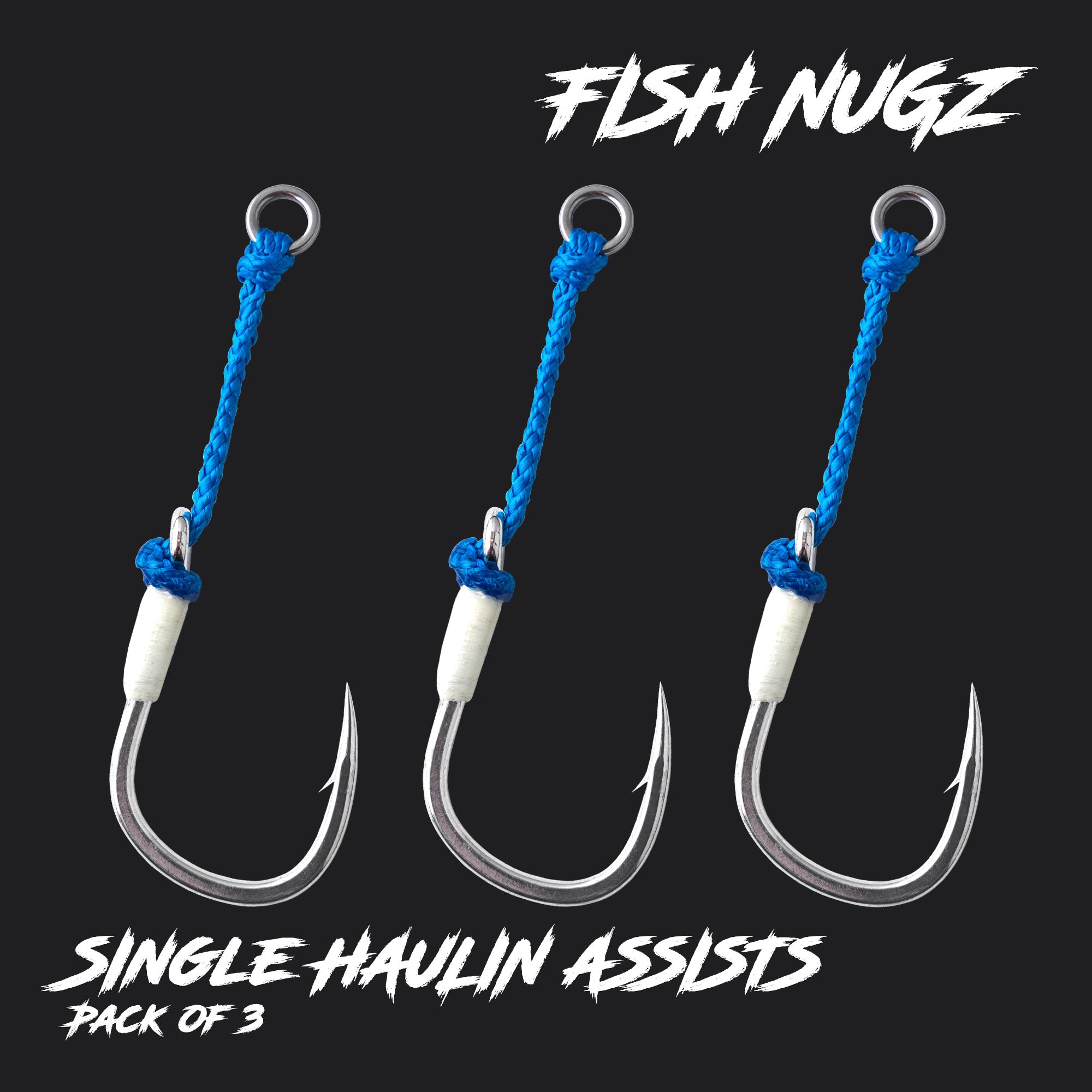 Fish Nugz Single Haulin' Assist Hooks for Speed Jigs