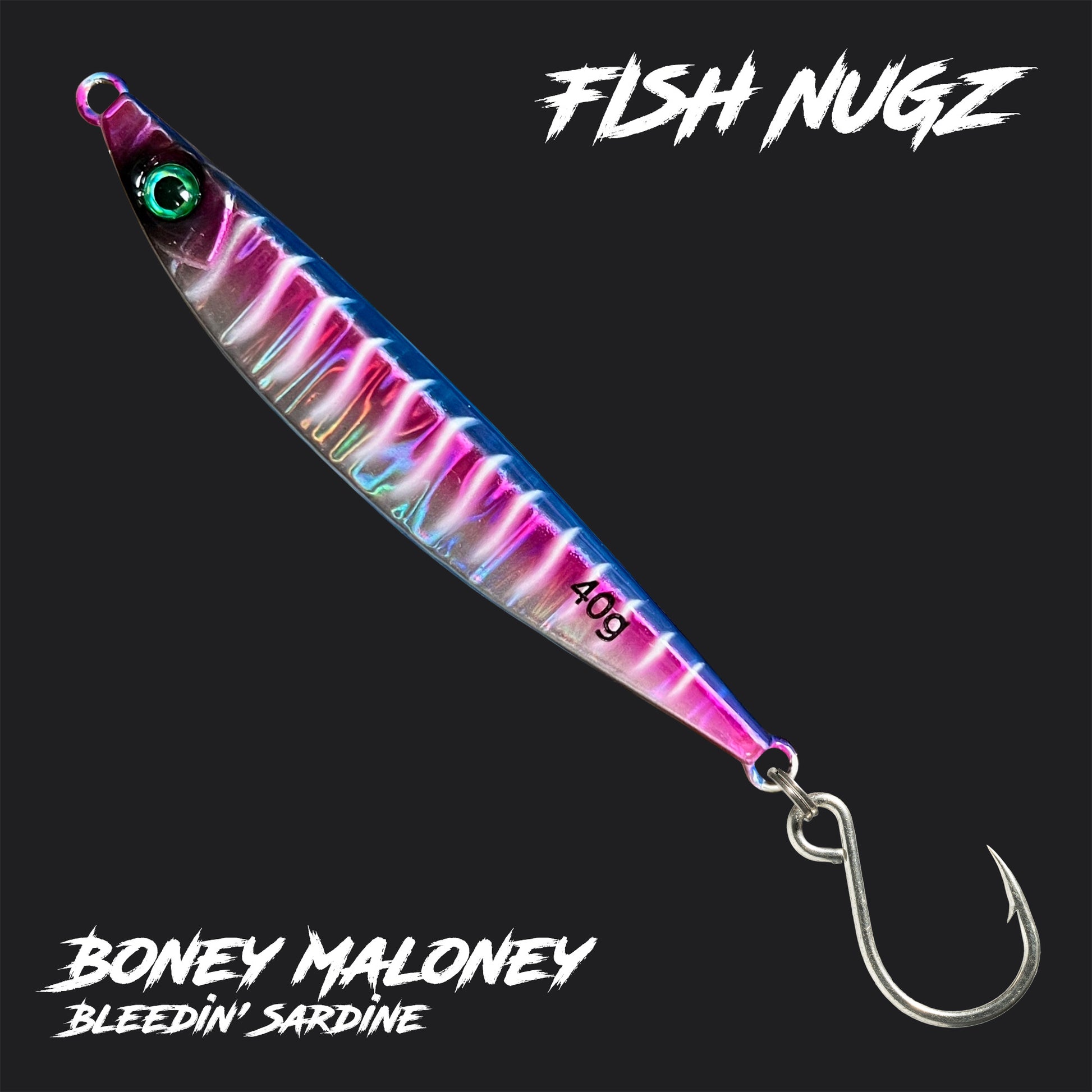 Fish Nugz Boney Maloney Casting Jig - Bleedin' Sardine Colour