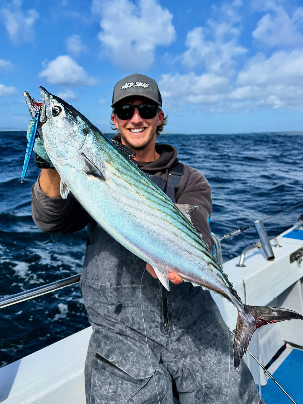 UK Bonito caught speed jigging with the Fish Nugz Full Mast Jig