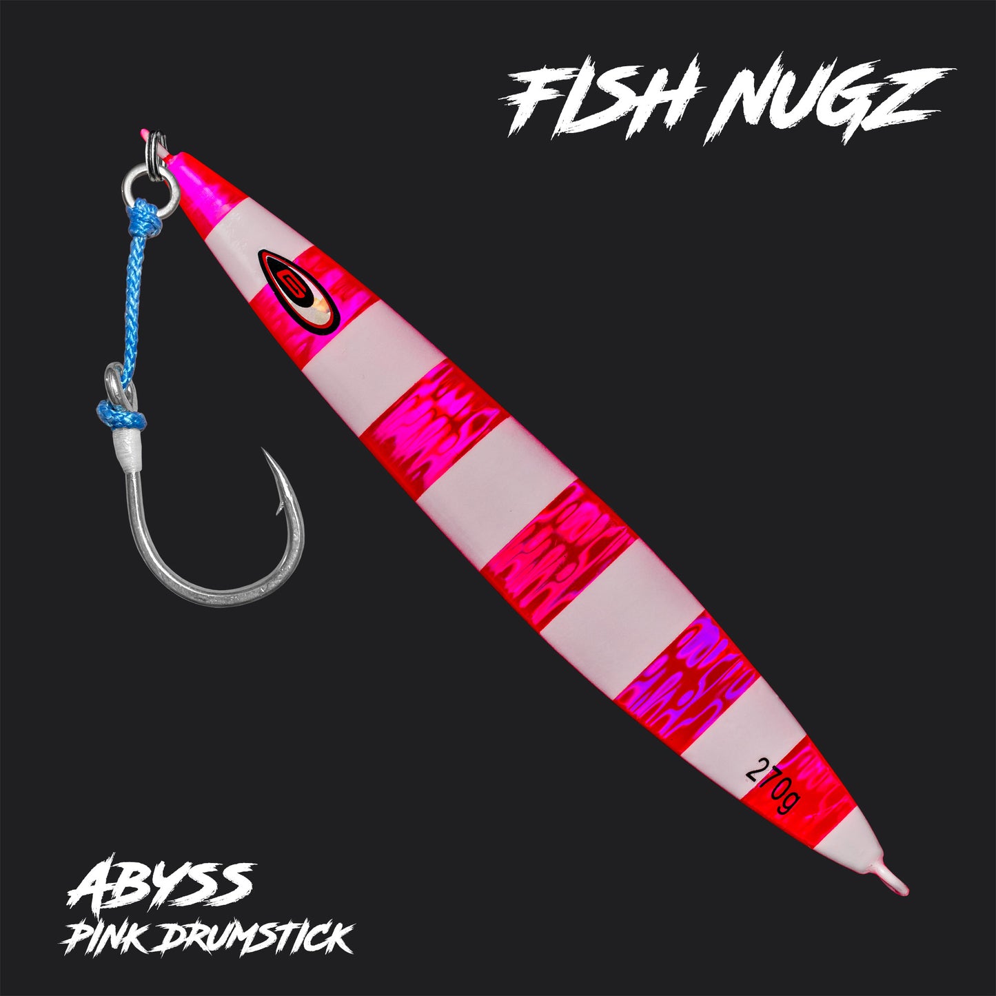 Fish Nugz Abyss Speed Jig in Pink Drumstick colour