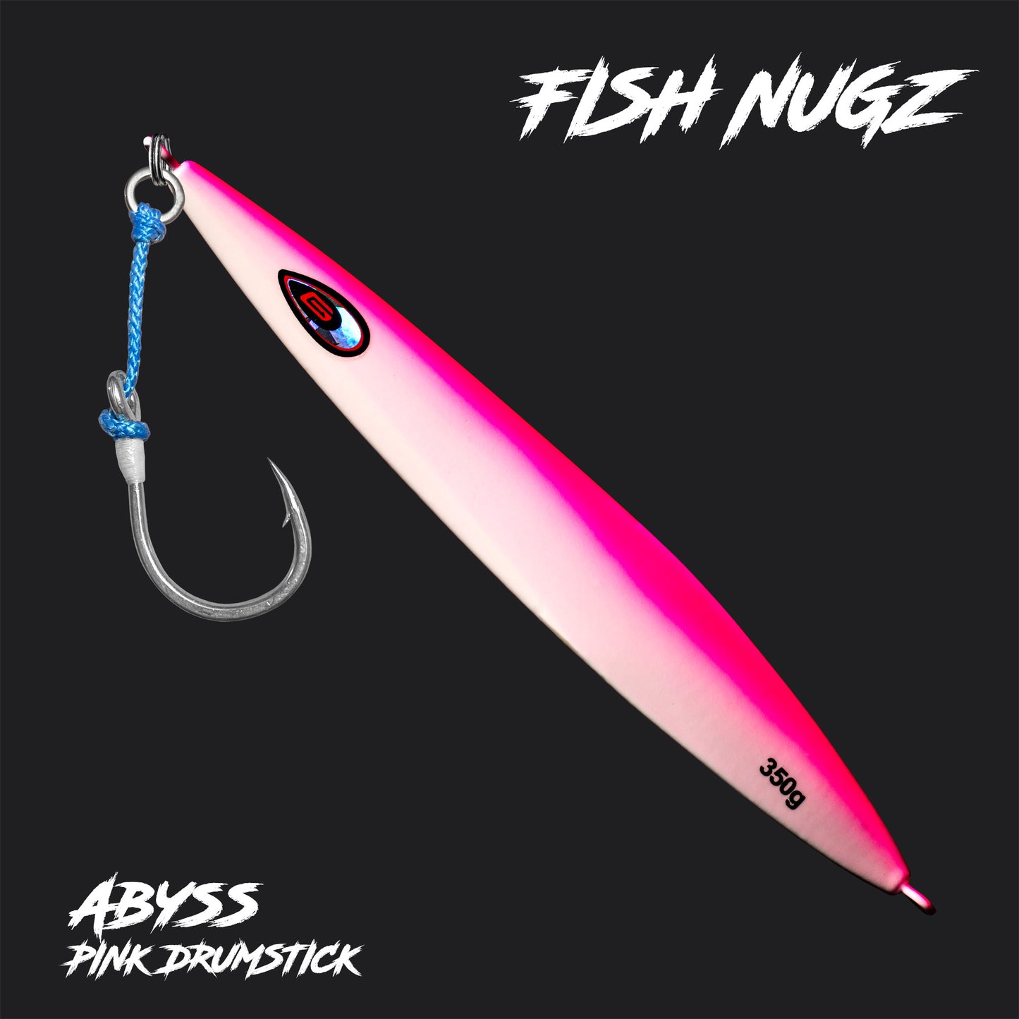 Fish Nugz Abyss Speed Jig in Pink Glow Job colour