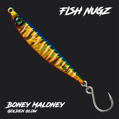 Fish Nugz Boney Maloney Casting Jig - Golden Glow Colour