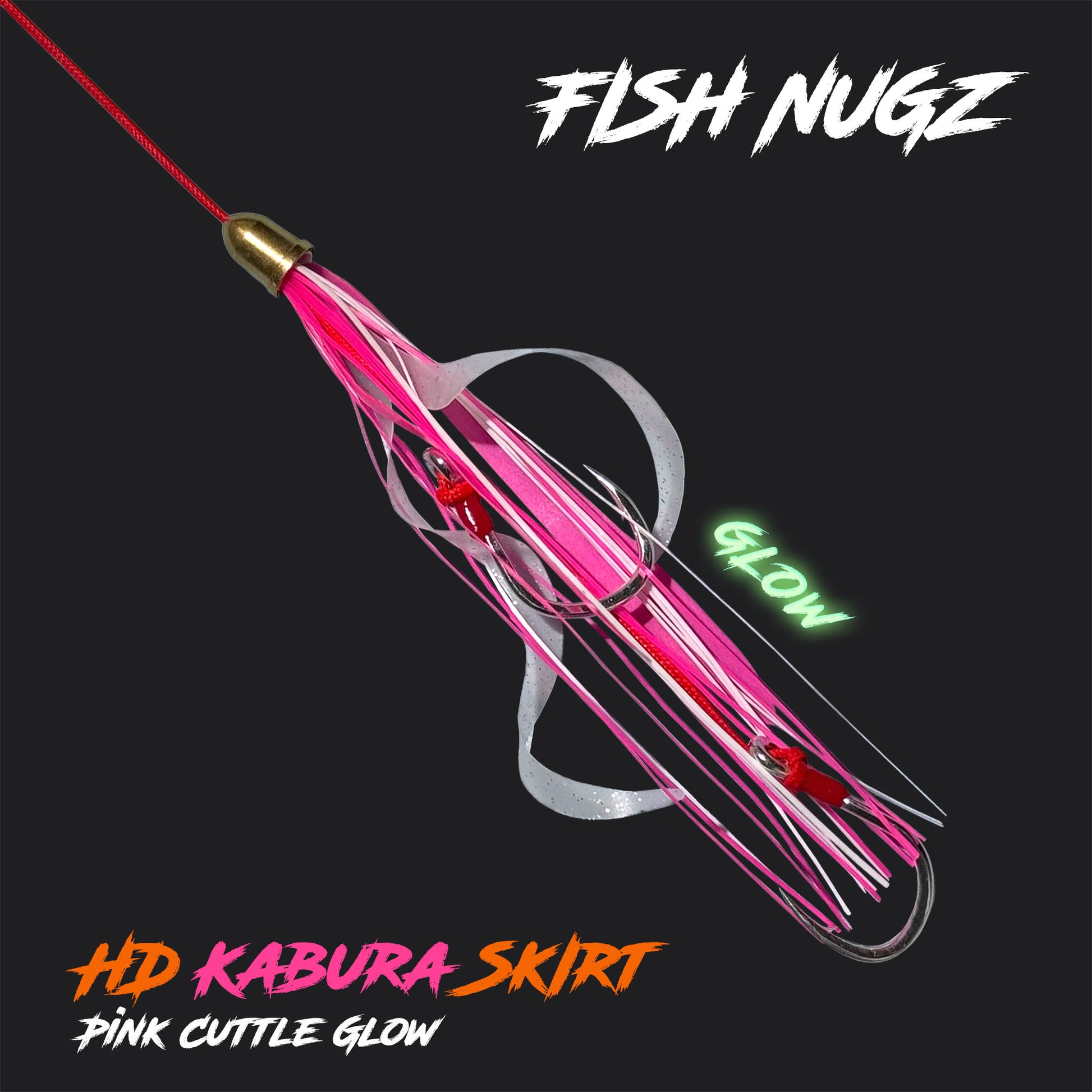 Fish Nugz Heavy Duty Kabura Skirt - Pink Cuttle Glow
