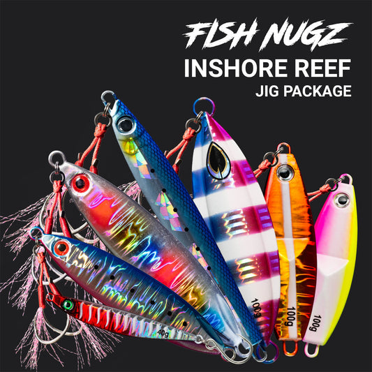 Fish Nugz Inshore Reef Fishing Jigging Package Bundle
