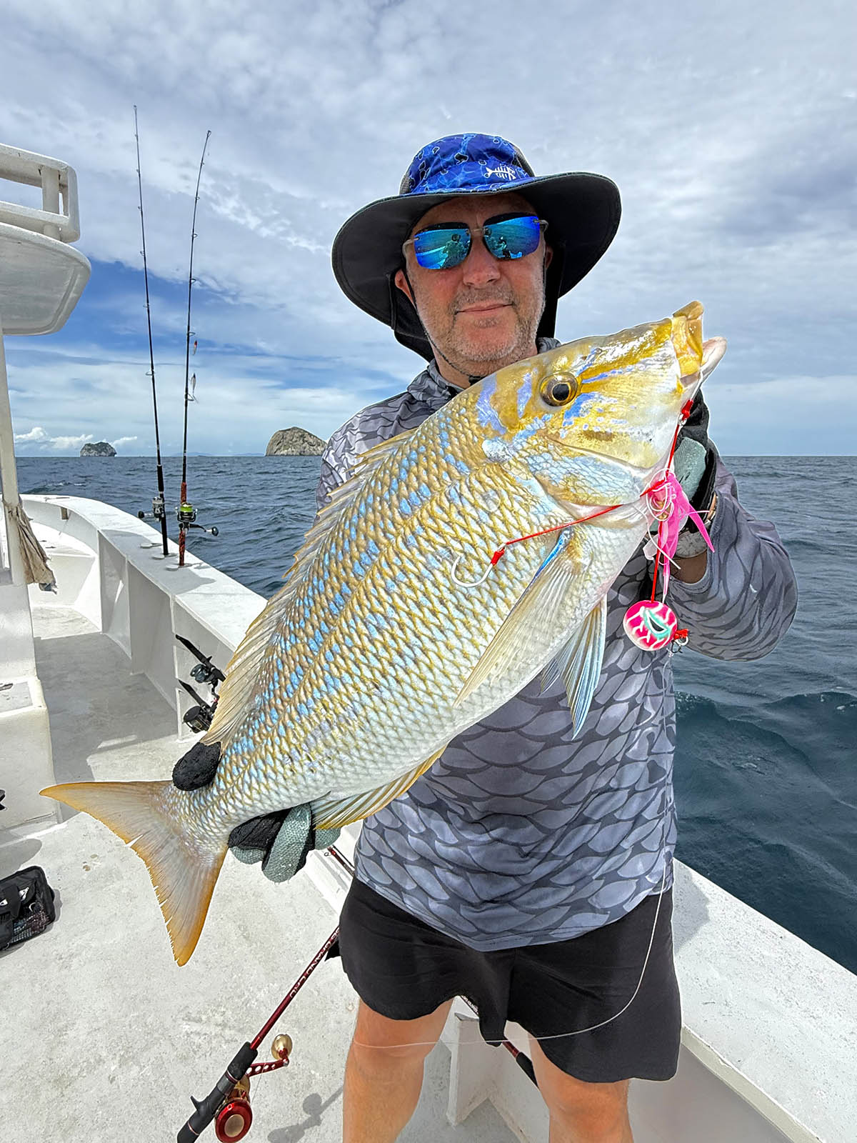Spangled Emperor fish caught on a Fish Nugz Kabura jig
