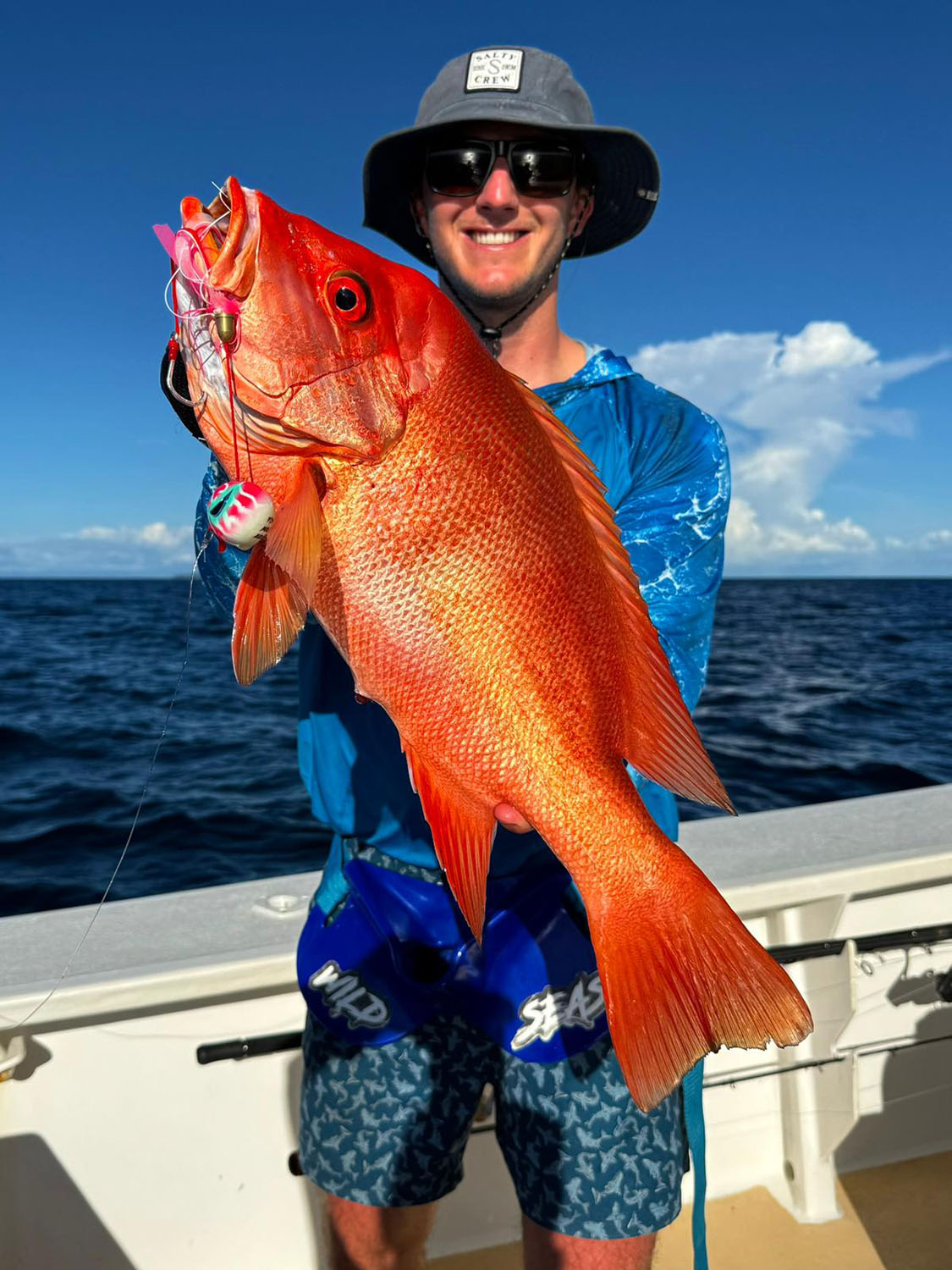 Humphead Snapper caught using a Fish Nugz Kraken Kabura jig in Madagascar