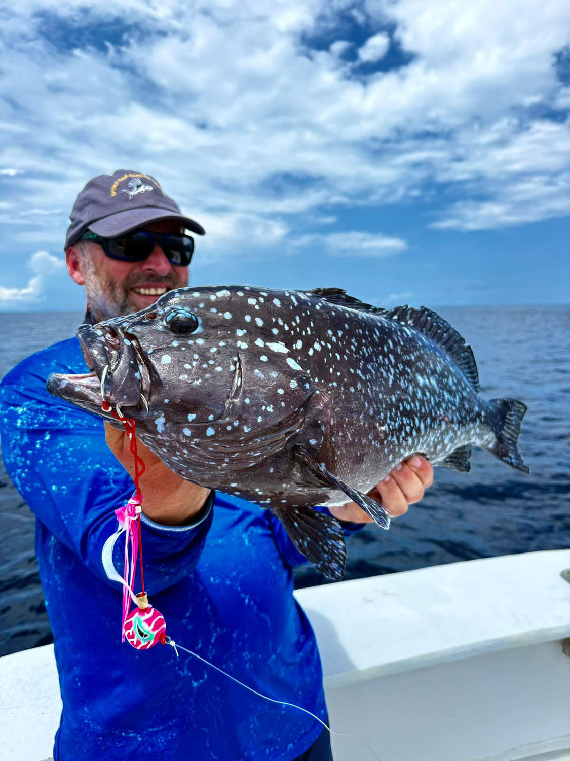 White Blotched Grouper caught in Madagascar on a Fish Nugz Kraken Kabura Jig