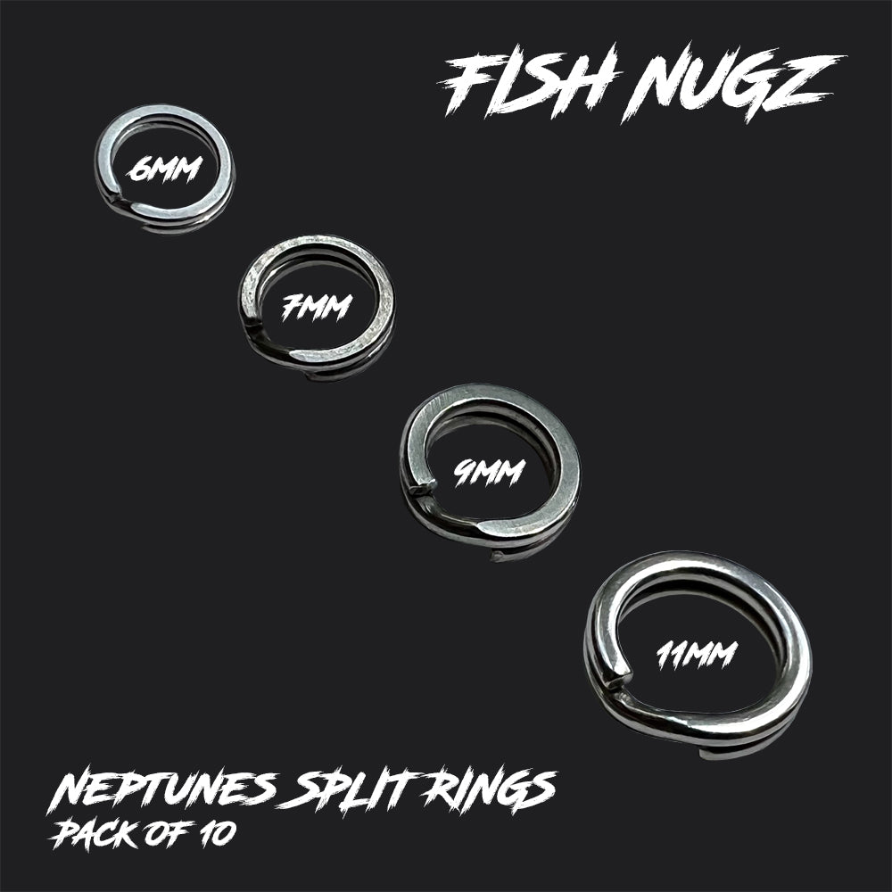 Fish Nugz Neptunes Split Rings for Jigs and Lures