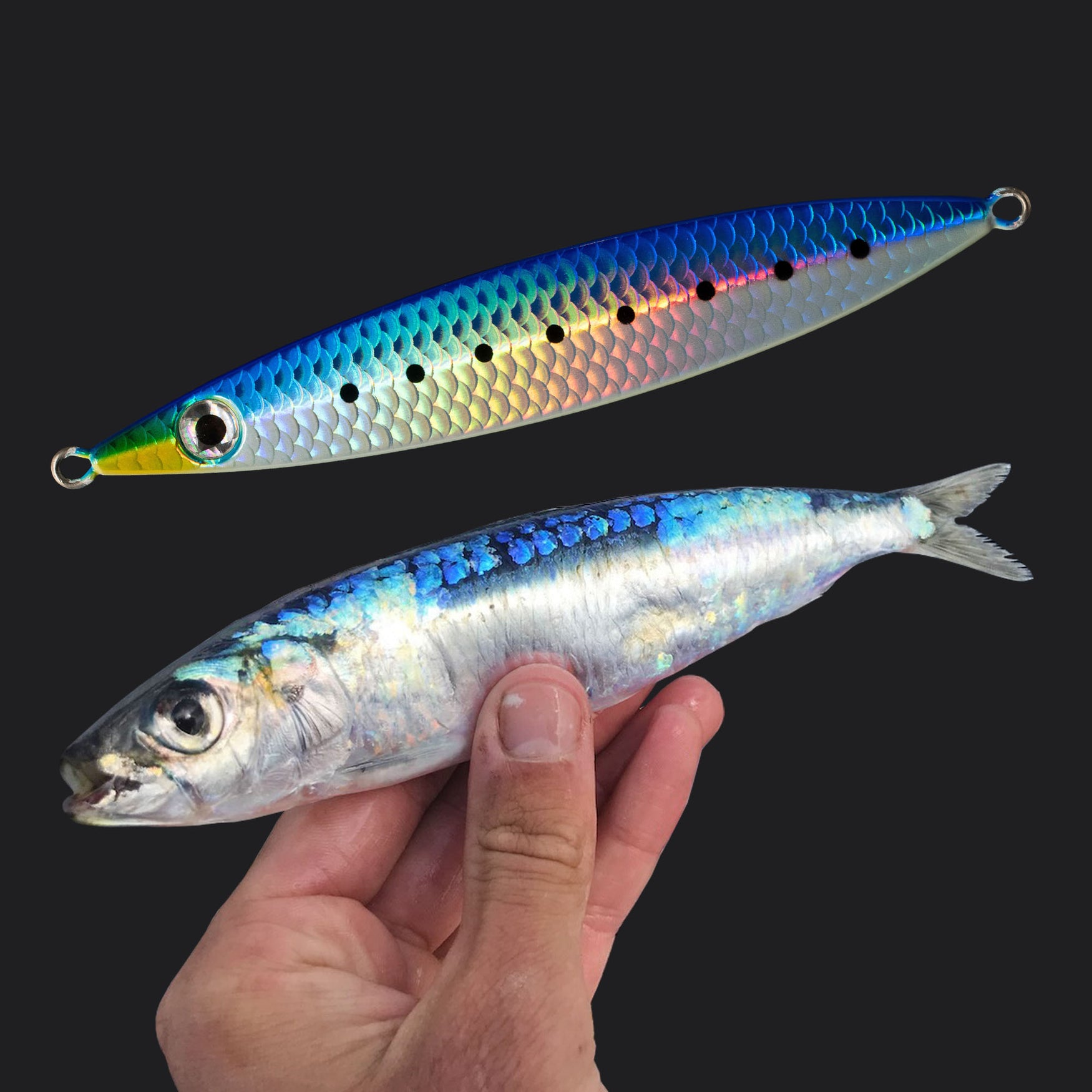 Fish Nugz SLAYER Slow Pitch Jig with Real Mackerel & Baitfish Designs ...