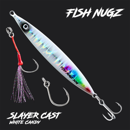 Fish Nugz Slayer Cast Jig - White Candy colour