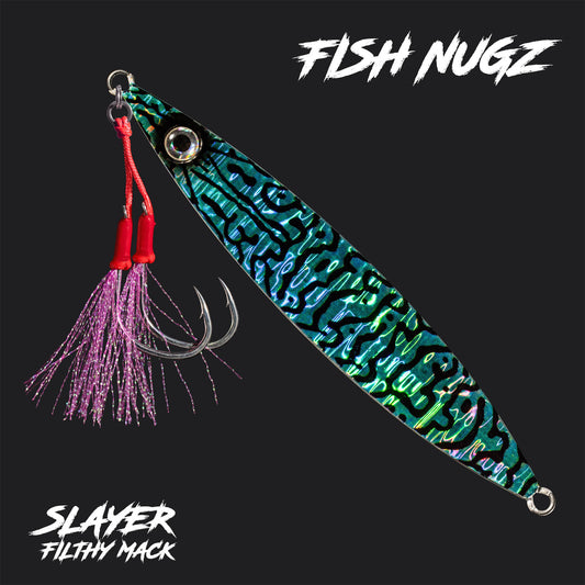 Fish Nugz Slayer Slow Jig in Filthy Mackerel Pattern