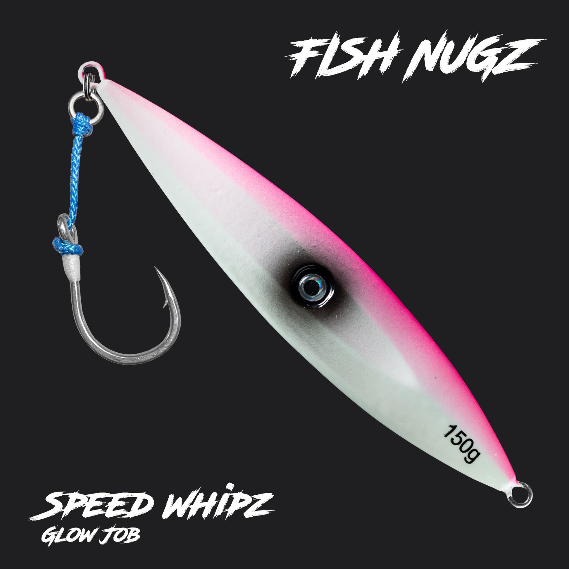 Fish Nugz Speed Whipz Jig in Glow Job Colour