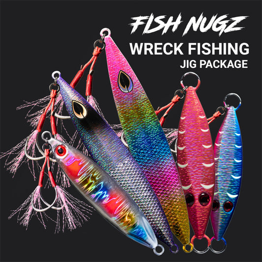 Fish Nugz Wreck Fishing Slow Jig Package Bundle