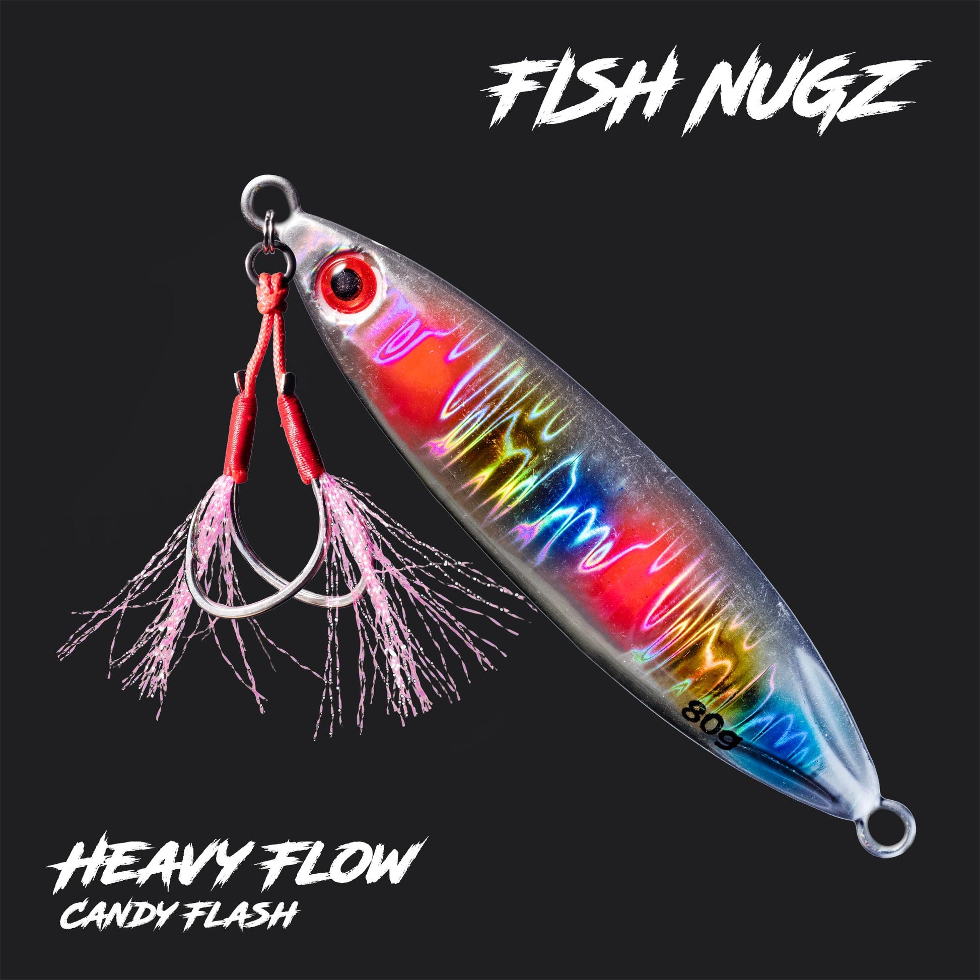 Fish Nugz Heavy Flow Slow Jig in Candy Flash Colour