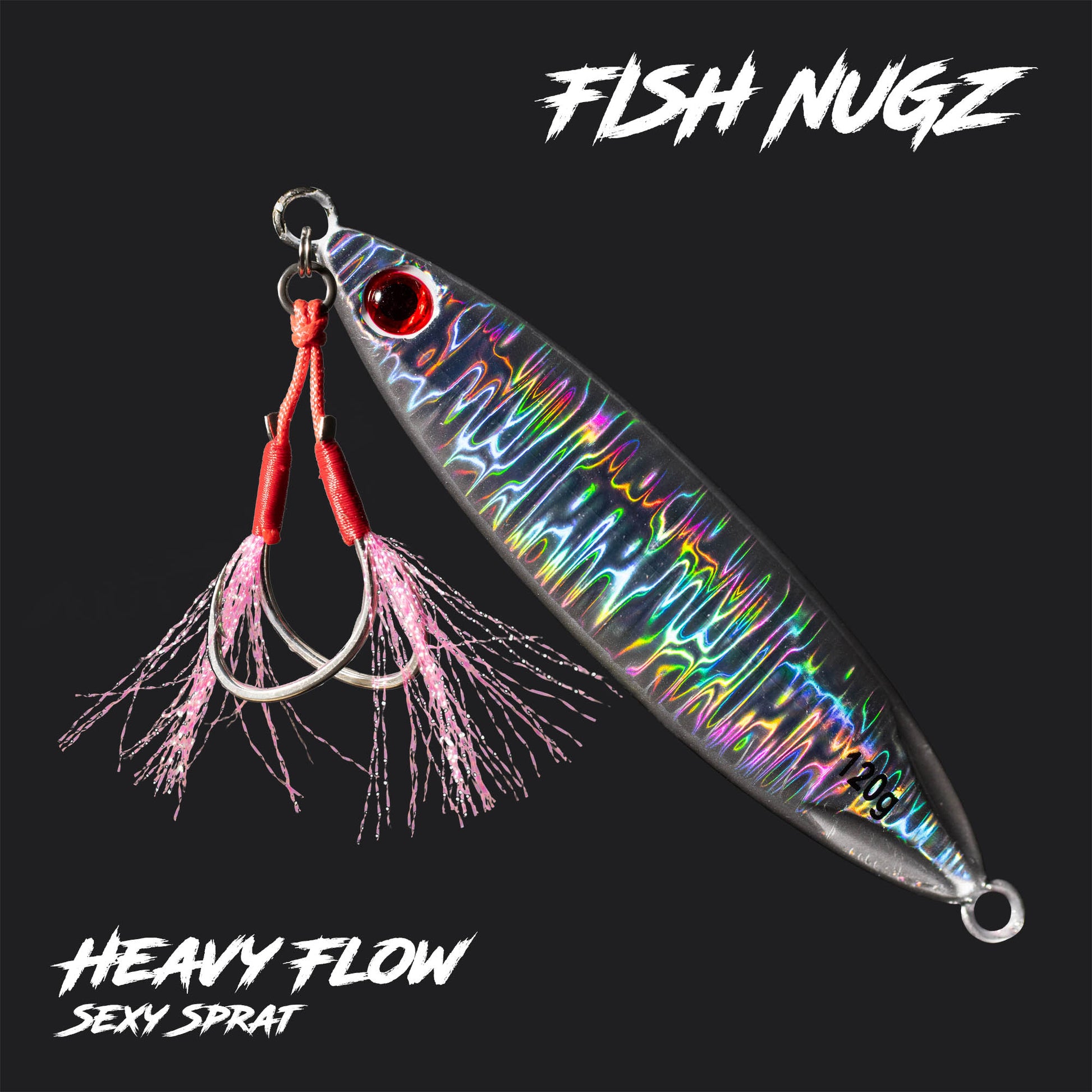 Fish Nugz Heavy Flow Slow Jig in Sexy Sprat colour