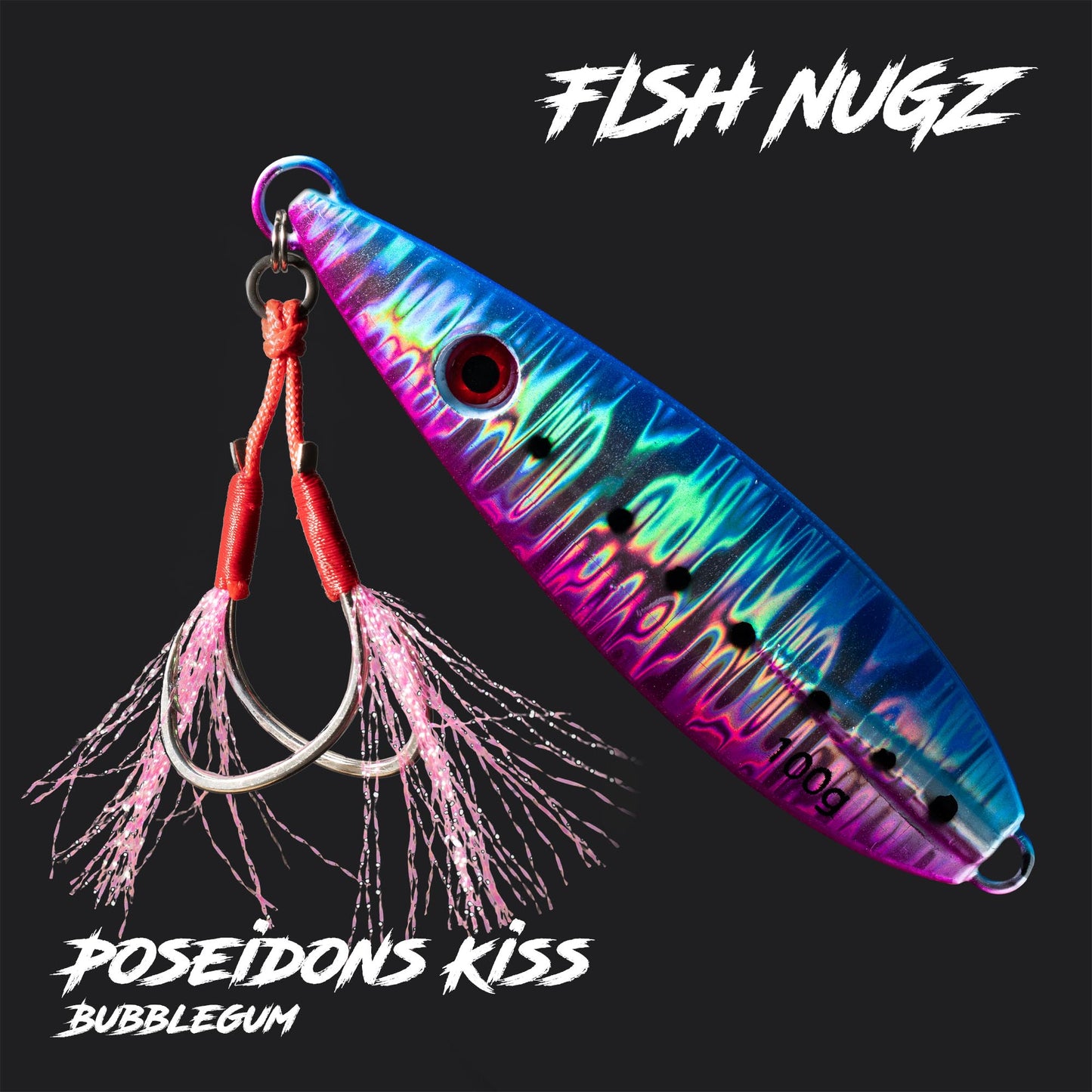 Fish Nugz Poseidons Kiss Slow Jig in Bubblegum Colour