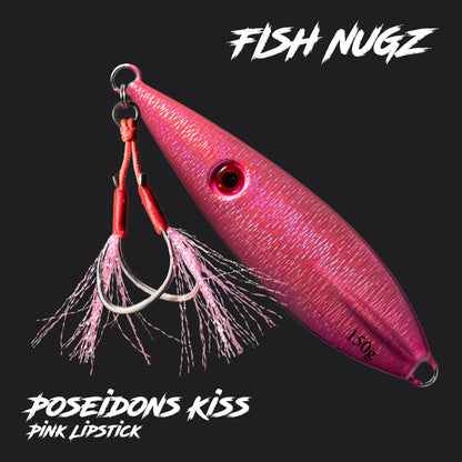 Fish Nugz Poseidons Kiss Slow Jig in Pink Lipstick Colour