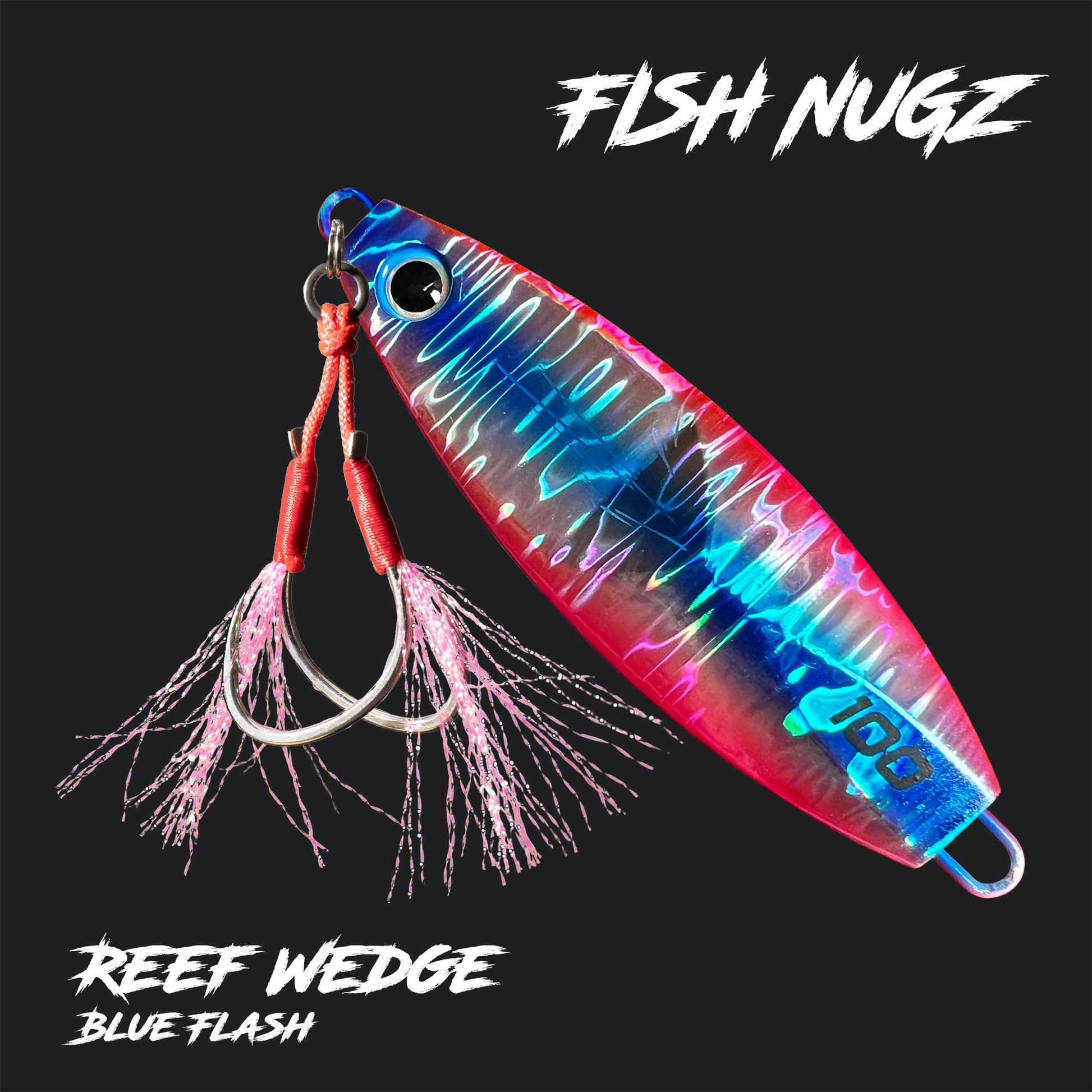 Fish Nugz Reef Wedge Slow Jig in Blue Flash Colour