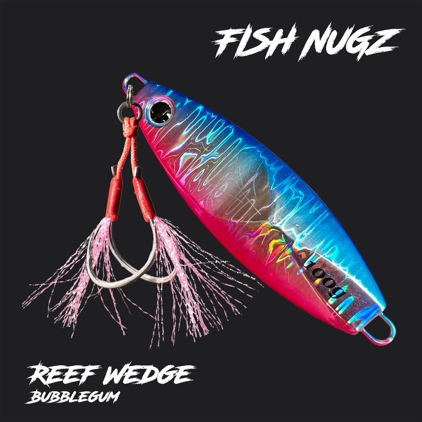 Fish Nugz Reef Wedge Slow Jig in Bubblegum Colour