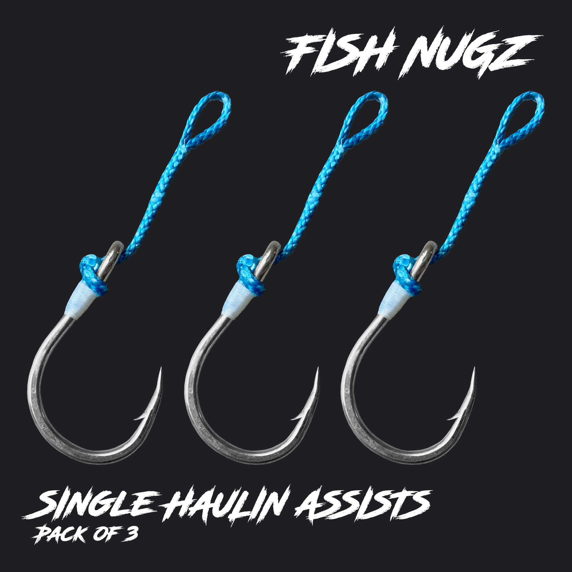 Fish Nugz Single Haulin Assist Hooks for Fishing Jigs