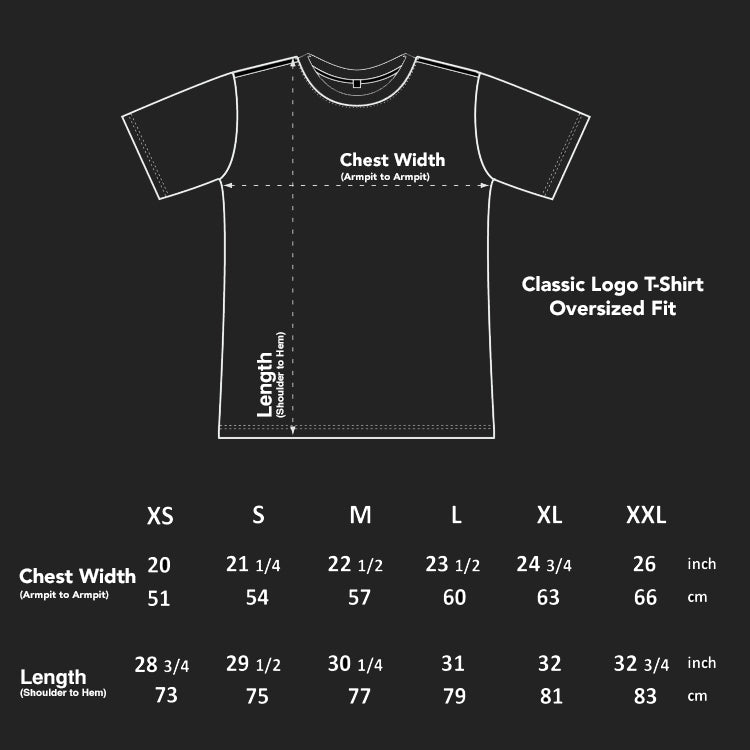 Wild Seas Oversized T-Shirt Size Guide