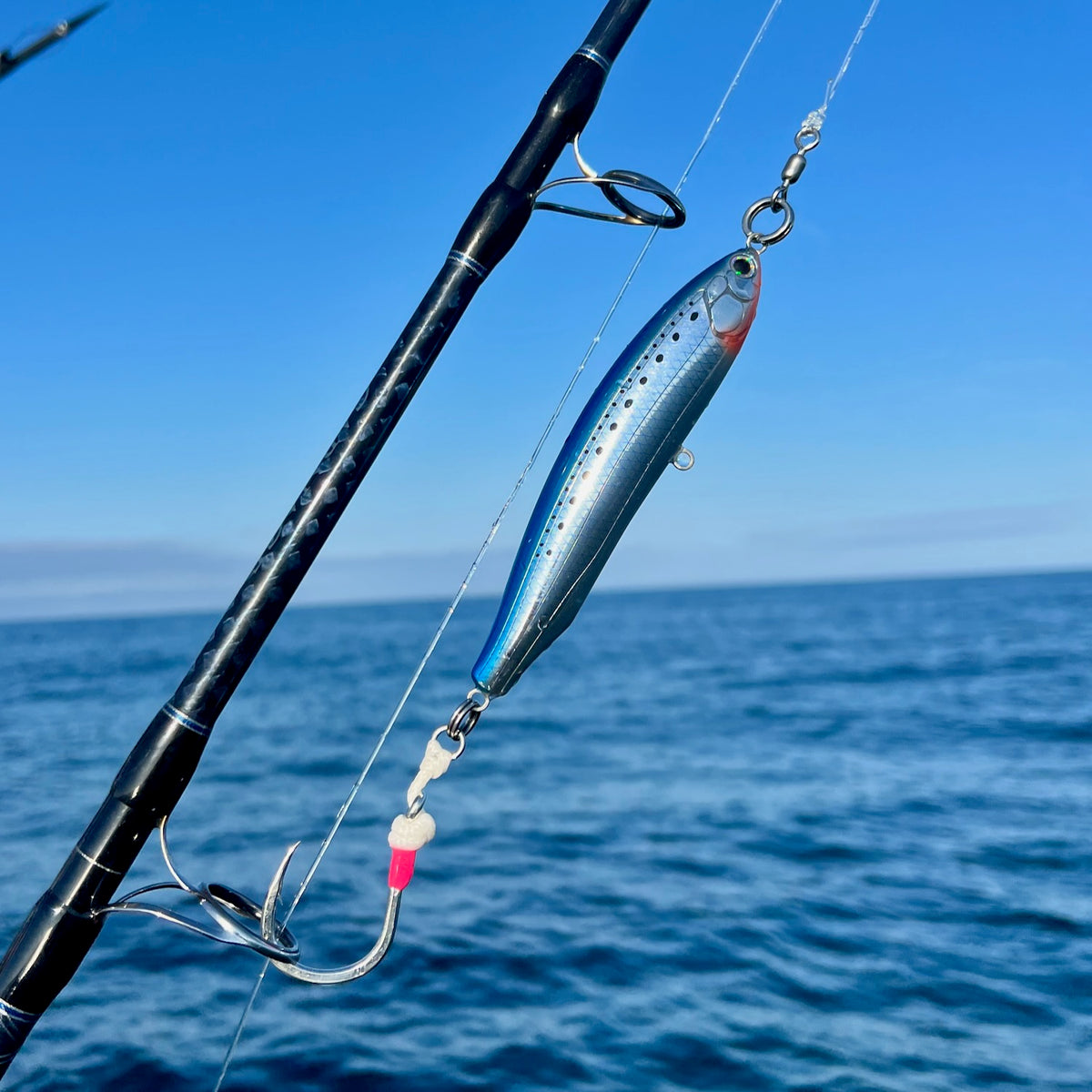Tackle House Britt 145 rigged with Fish Nugz Topwater Haulin Assist Hook