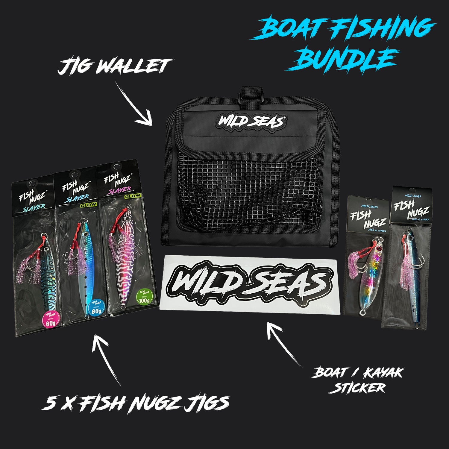Wild Seas Boat Fishing Jig Gift Set