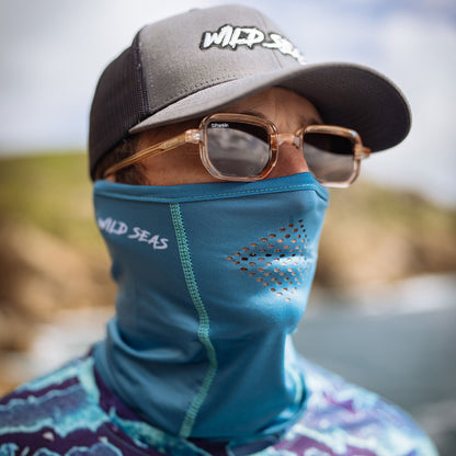 Wild Seas UV Face Buff in Swell Blue