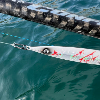 Wild Seas Quick-Change Lure Clip used on a Casting Jig