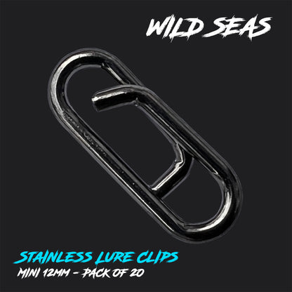 Wild Seas Stainless Quick-Change Lure and Jig Clip - 12mm Size