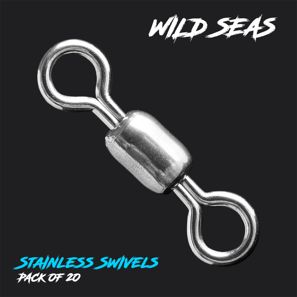 Wild Seas Stainless Swivels for Fishing