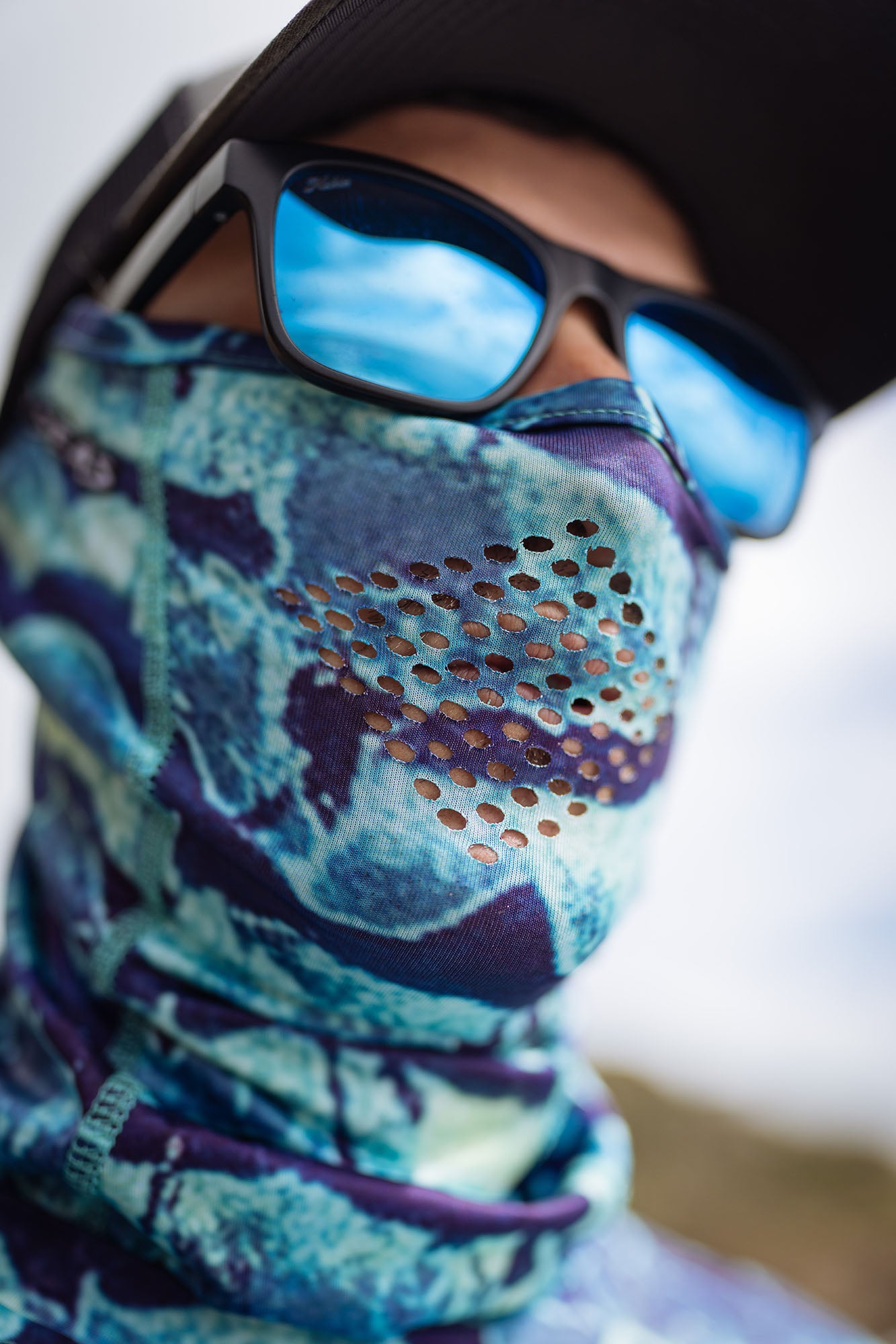 Ventilation breathing holes in the Wild Seas UV Face Buff 