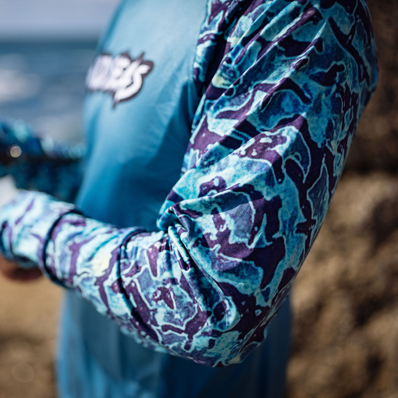 4-way stretch fabric on the Wild Seas Performance UV Hoodie