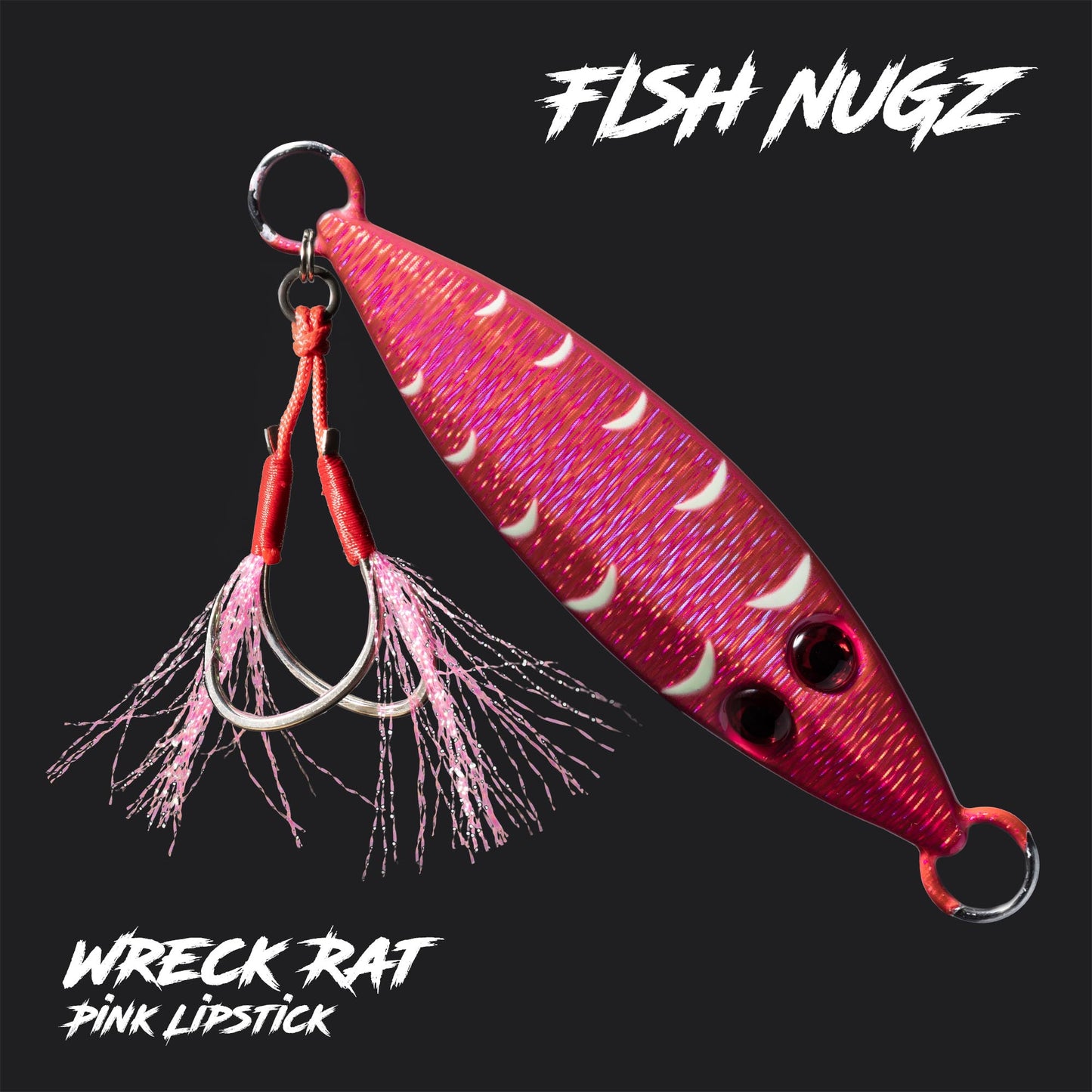 Fish Nugz Wreck Rat Slow Jig in Pink Lipstick Colour