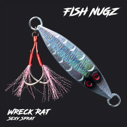 Fish Nugz Wreck Rat Slow Jig in Sexy Sprat Colour
