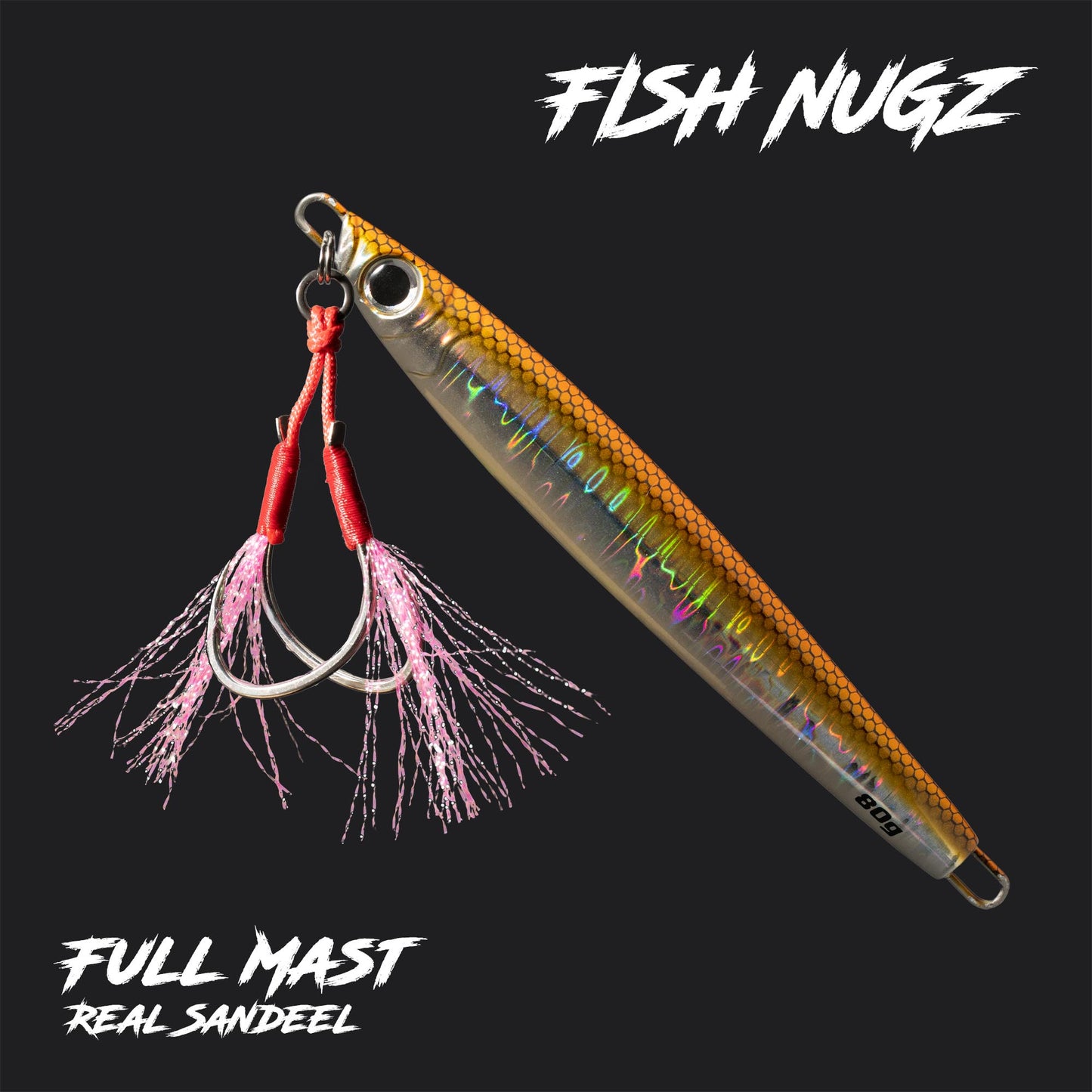 Fish Nugz Full Mast Jig in Real Sandeel Colour