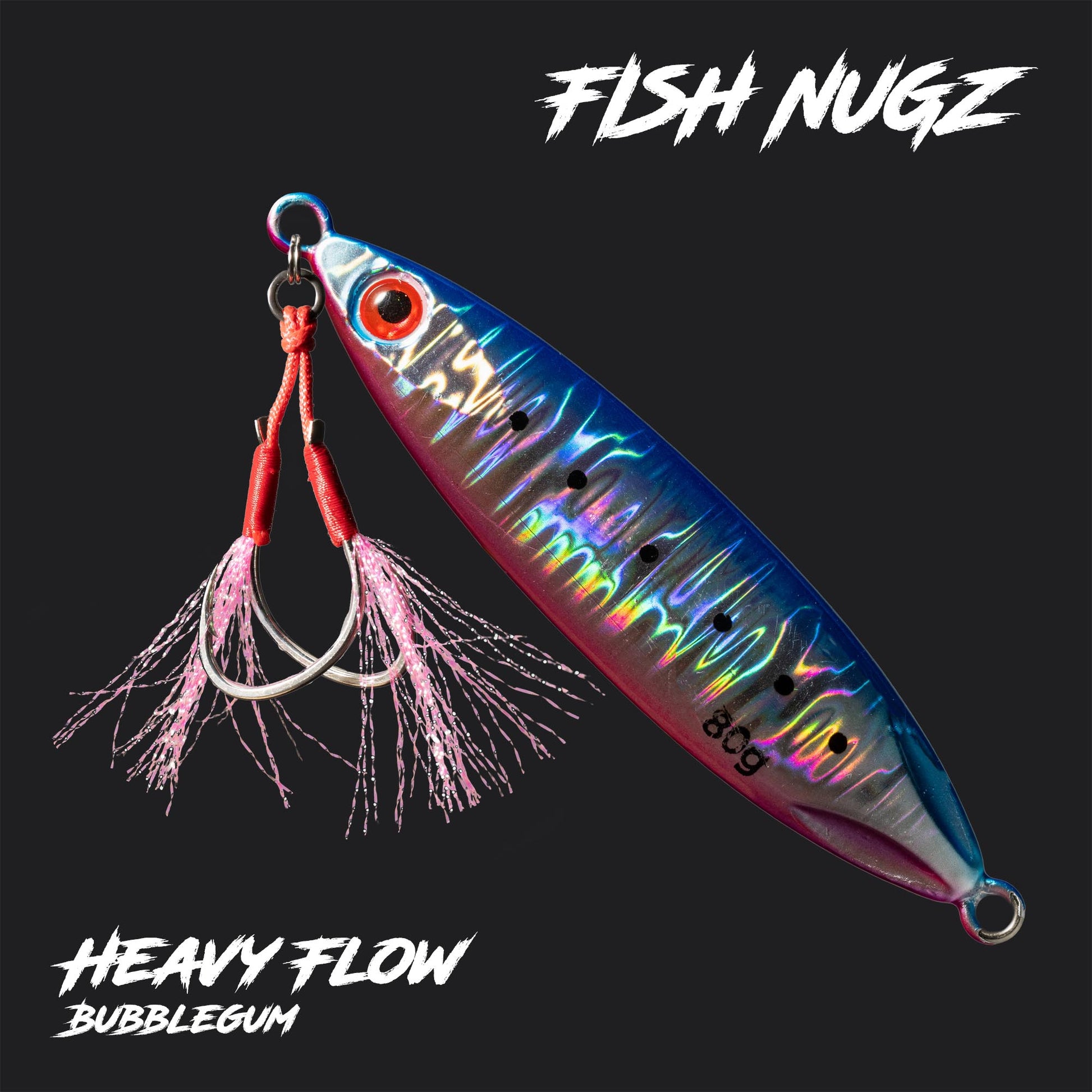 Fish Nugz Heavy Flow Slow Jig in Bubblegum Colour