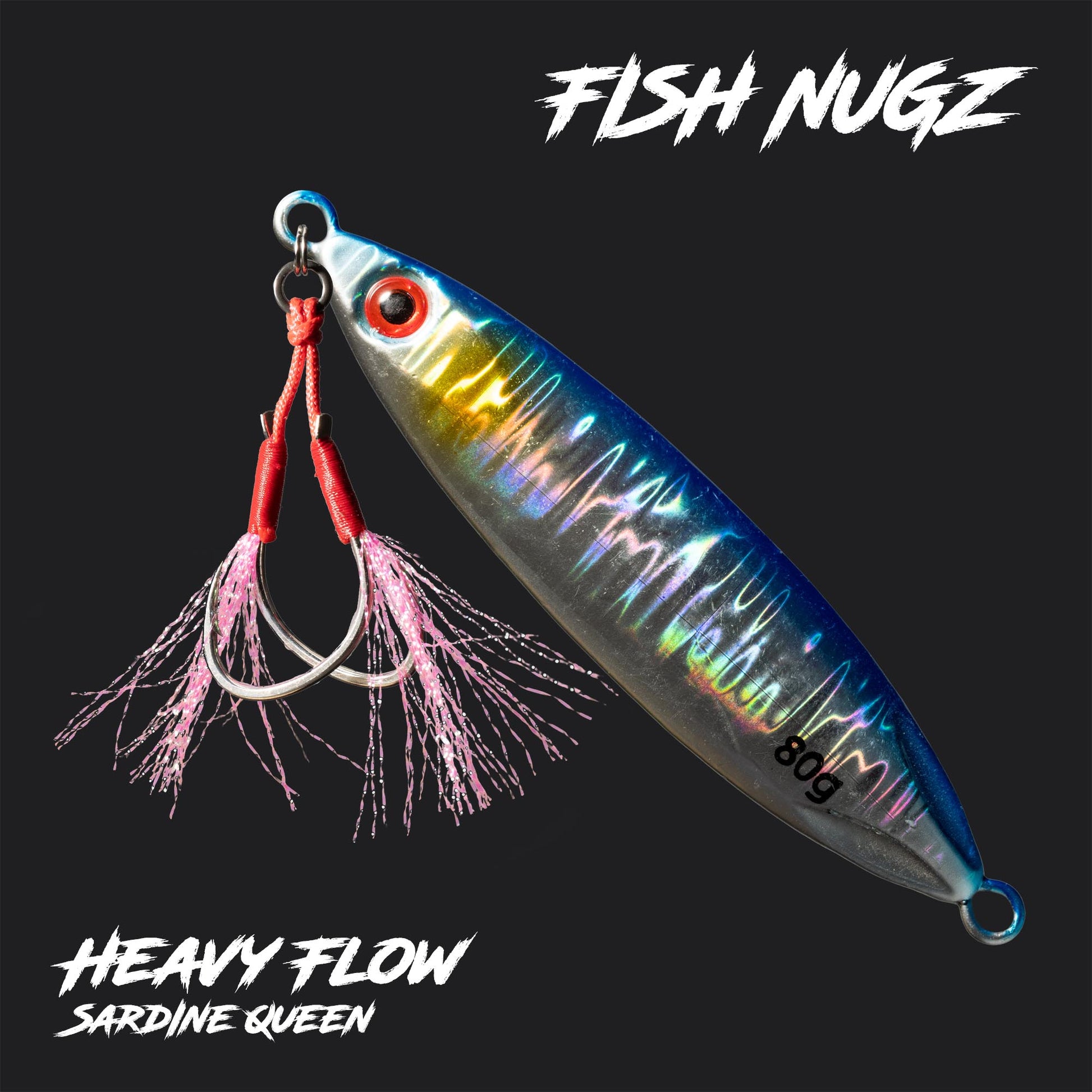 Fish Nugz Heavy Flow Slow Jig in Sardine Queen Colour