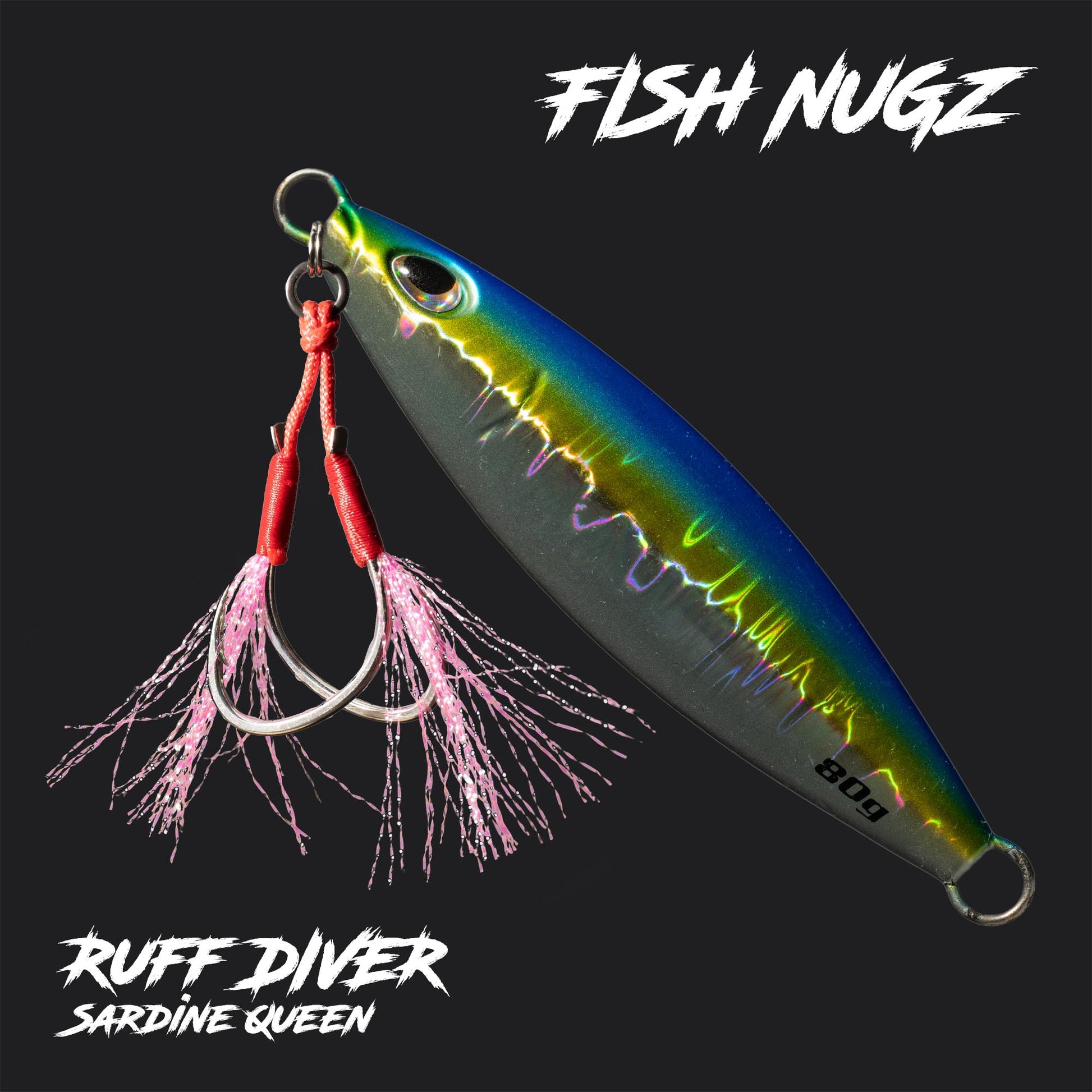 Fish Nugz Ruff Diver Slow Jig in Sardine Queen Colour